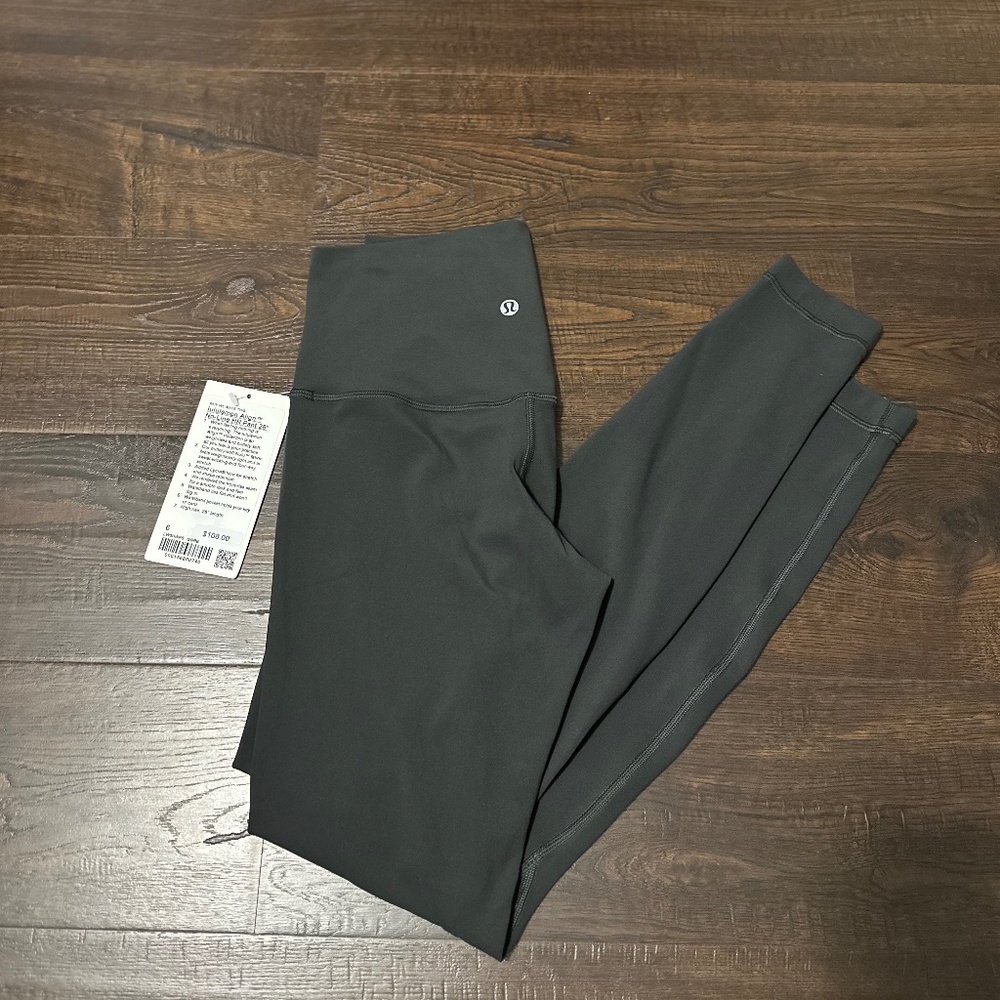 NWT - lululemon Align No Line™ High-Rise Pant 28" - Size 6 - Graphite Grey